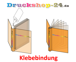 Broschüren mit Klebebindung