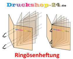 Broschüren mit Ringösenheftung