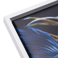 Detailansicht Leinwandfoto mit Schattenfugenrahmen