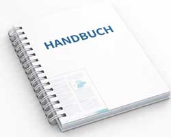 Beispiel eines kompakten Handbuchs im Format DIN A5