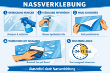 Nassverklebung | Druckshop-24.de 