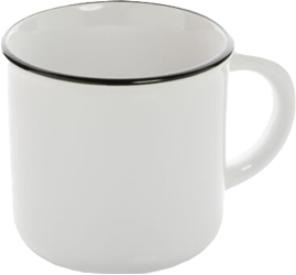 Retro-Keramiktasse individuell bedruckt